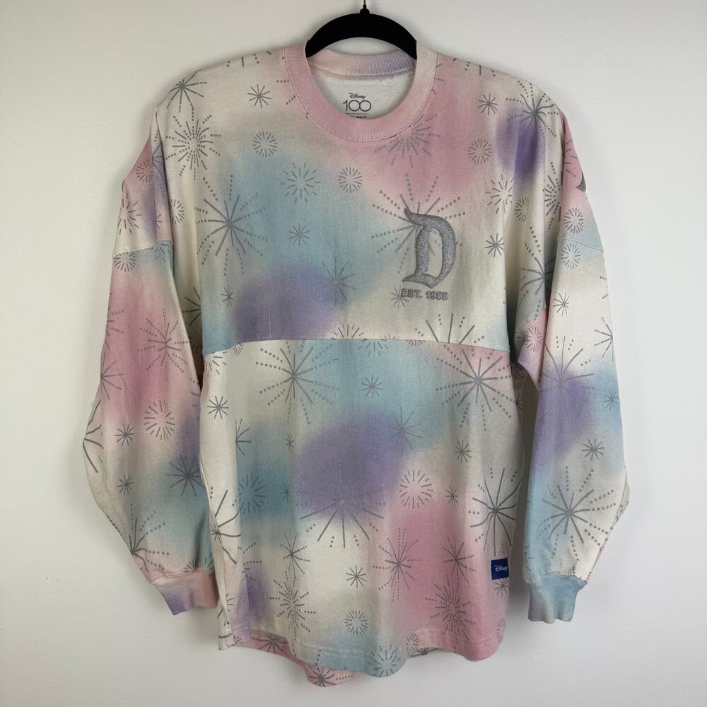 Disneyland Resort 100 Years Wonder Fireworks Pink/Blue/Purple Spirit Jersey XS